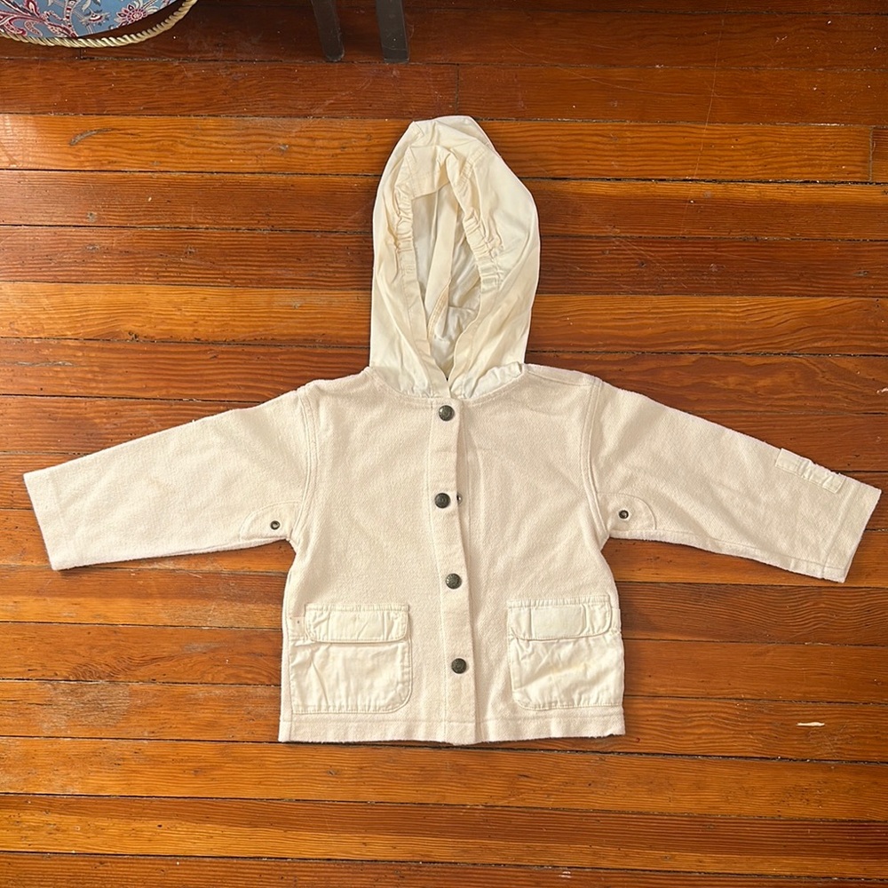 Ralph Lauren Vintage Kids Button Down Light Hooded Jacket, KIDS SIZE 4T
